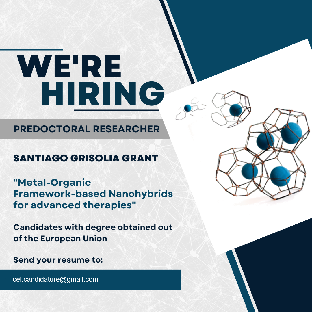 We are hiring! Santiago Grisolía grants for predoctoral researchers